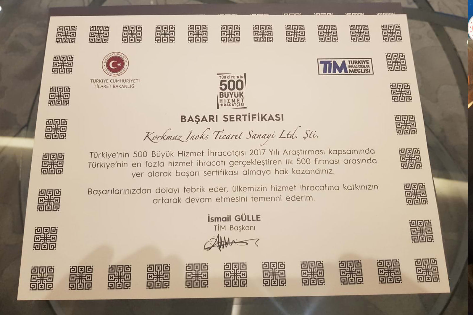 We are proud to have re-selected again as one of the first 500